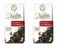 Nadin Чай черный, земляника со сливками, 50 грамм, 2 шт.