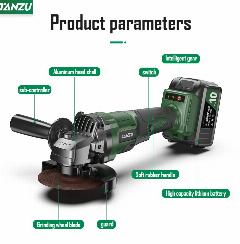 TANZU/Prostomer 21 В, Бесщёточная , профессиональная 4A шлиф-машинка УШМ болгарка Угловая шлиф машинка мотор Brushless.