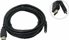 Кабель «B&P» HDMI to microHDMI V1.4+3D 5м, черный