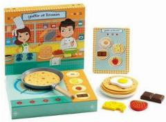 Сюжетно-ролевая игра Djeco Блинная Галлы и Титуана 6530, желтый/красный/серый