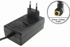 Адаптер (блок) питания 19V, 1.3A, 25W, 6.5mm x 4.4mm (ADS-40FSG-19 19025GPG-1, EAY62768606, LCAP21, WA-24C19FS, ADS-40FSG-FV 19025GPG-1), с вилкой, для монитора, телевизора LG