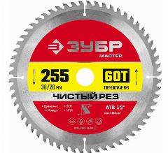 Диск пильный по дереву ЗУБР 36914-255-30-60_z01