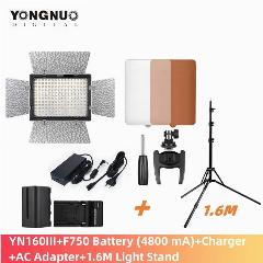 YONGNUO YN160III двухцветный светодиодный фотокомплект, Package 6, Двухцветный 3200 К-5600 К, двухцветная версия
