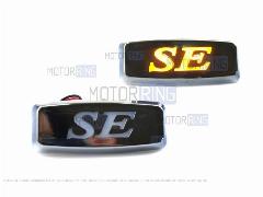 LED желтые повторители поворотника Sal-Man Хром с надписью SE для ВАЗ 2108-21099, 2110-2112, 2113-2115, Лада Калина, Приора, Гранта