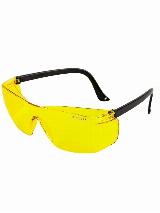 Очки защитные JETA SAFETY JSG811, поликарбонатные линзы, жёлтые, открытые, желтый, черный — фото 2