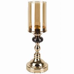 Подсвечник декоративный, 33,5 см, ArtHouse, черный, золотистый, черный