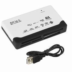 Устройство для чтения карт памяти USB «Все в одном», устройство для чтения карт с 6 портами пароля, адаптер для TF/CF/SD карт MMC MS XD, Белый
