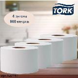 Туалетная бумага Tork Universal, в рулонах, система T2, 200 м, 1сл, белая, 4 рулона (арт: 120197) — фото 2