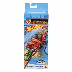 Пусковое устройство Hot Wheels City Заклятый враг GVF41 Заклятый враг Динозавр, красный
