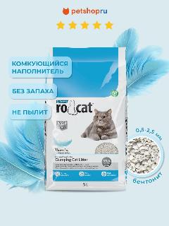 Ro Cat Комкующийся бентонитовый наполнитель "Натуральный" без запаха, для чувствительных кошек (Natural Sensitive), 10л