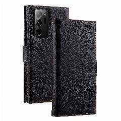 Кожаный чехол-книжка Melkco для Samsung Galaxy Note 20 Ultra, черный