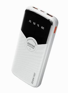 Внешний аккумулятор Wekome Pop Digital Series Digital Display Power Bank 10000 mah (WP-43) White, белый, 145 х 69 х 16.5