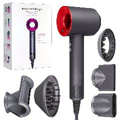 Фен SenCiciMan Hair Dryer с 5 насадками в комплекте, красный