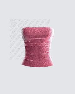 Топ FZZSHPWL, розовый,