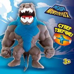 Игрушка-антистресс 1TOY Тянучка монстр MONSTER FLEX Тянука 14см, серый