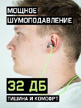 Многоразовые беруши со шнурком JEM-832-С X-Fit 32дБ, из термопластичной резины, в пластиковом боксе - 5 пар, серый — фото 4