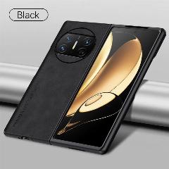 Чехол для телефона из овчины для HUAWEI Mate X3, полная защита объектива, задняя крышка для huawei mate x3, кожаный чехол для телефона с защитой от царапин, Черный, For HUAWEI mate X3