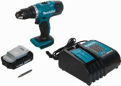 Аккумуляторная дрель-шуруповерт Makita DDF453SYX5 18в, 42Нм (1акк. 1.5Ач, З/У), бежевый/черный, 79x212x227 мм