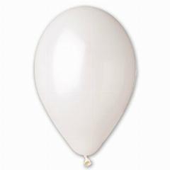 Шар латексный ненадутый И 14"/29 Металлик White 36 см (50 в уп), белый,
