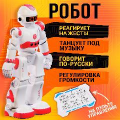 Робот радиоуправляемый IQ BOT GRAVITONE, русское озвучивание, цвет красный, красный/белый, 16x9.5x27 см