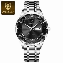 Наручные часы poedagar, 978 silver black