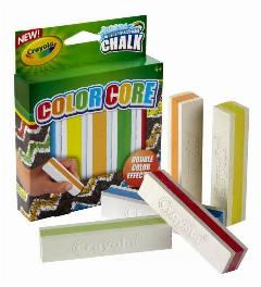 Мел для асфальта Crayola с цветным стержнем, 5 цветов, не раскалываются при падении (03-5801)