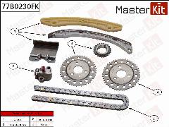 Комплект цепи ГРМ CHEVROLET EPICA 2.5L X25D1 04-, MASTERKIT 77B0230FK