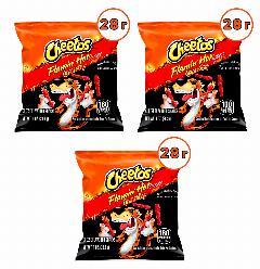 Кукурузные чипсы Cheetos Flamin' Hot Crunchy острые со вкусом сыра 3 шт. по 28.3 г. США