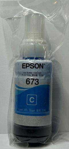 Чернила EPSON 673C оригинал, голубой, cyan