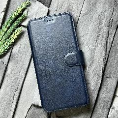 Чехол книжка для Huawei Nova 12i / Huawei Nova 13i (Хуавей Нова 12i / Хуавей Нова 13i) c хлястиком , с функцией подставки , синий