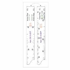 Линейка барная «Чистые Росы» 0,5, 0,7, 1 л; пластик, L=28, B=2см; белый