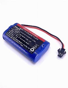 Аккумулятор Li-Ion 7.4V 2000mAh для игрушек c защитой, разъем SMP, синий