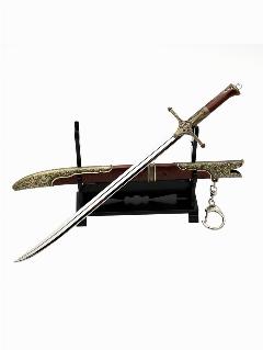 Мини Меч Ведьмака - Ирис Ольгерда (The Witcher Mini Sword) 20 см, коричнево-красный, ирис ольгерда