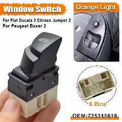 Кнопка включения электрического стеклоподъемника 735315616 Для Peugeot Boxer Fiat Ducato Citroen Jumper 2002-2006 автомобильные аксессуары 6554. T5, 735315616
