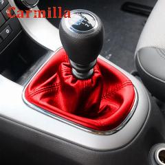 Автомобильный рычаг переключения передач, кожаный пылезащитный чехол, подходит для Chevrolet Cruze Sedan Hatchback 2009-2013 MT, аксессуары, Красный