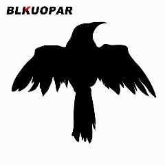 BLKUOPAR Ворон силуэт автомобильные наклейки высечки водонепроницаемые наклейки творческие окклюзии царапины декор для холодильника виниловая пленка для автомобиля, 8cm, Black A