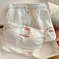 MINISO карнавальный костюм Hello Kitty женский, M 40-50kg), Белый, бежевый/белый