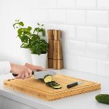 Набор кухонных ножей IKEA Fördubbla 004.367.90 нержавеющая сталь, универсальные, 2 шт, серый металлик/черный — фото 2