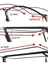 Тент крыша для садовых качелей дл. 200-210*шир. 145-160см Coverworkshop, синий — фото 3