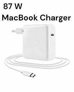 Блок питания (сетевой адаптер) для ноутбуков Apple A1719 87W USB Type-C 20.2V 4.3A, 120x150x50, белый