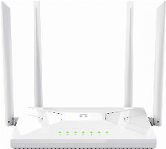 Маршрутизатор беспроводной Netis NC21 белый, двухдиапазонный 2.4 ГГц/5 ГГц, входной интерфейс 10/100BASE-TX