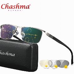 CHASHMA Прогрессивные фотохромные очки +1 1,25 1,5 1,75, серый, прозрачный