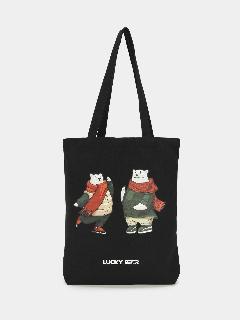 Сумка Lucky Bear, черный, 6x35x37 см