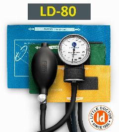 Тонометр механический LITTLE DOCTOR LD-80 (три детские манжеты, без стетоскопа) педиатрический, детская (15-22 см), 115x75x185 мм