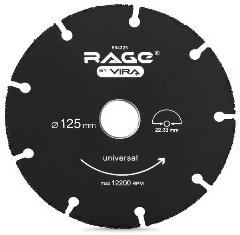 Диск отрезной VIRA RAGE Universal 594325, 125 мм, 1 шт.