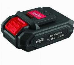 Аккумулятор ELITECH 1820.127100 18В, 2.0Ач Li-ion, слайдер