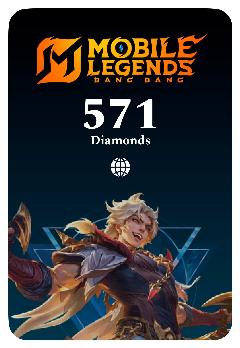 Игровая валюта Mobile Legends 571 Diamonds - Global (Mobile Legends; Android, iOS; Регион активации Не для РФ)