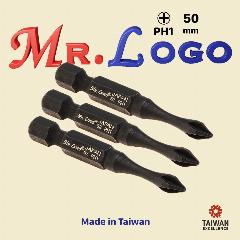 Биты для шуруповерта Торсионные PH1 x 50 мм Mr.Logo, Сталь Japan - S2, 3 шт