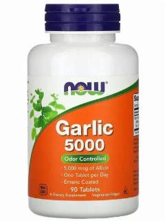 Garlic 5000 от NOW Foods, Чеснок 5000, 90 таблеток