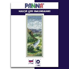 Набор для вышивания PANNA PS-1844 "Оттенки весны" 12х33.5 см, белый